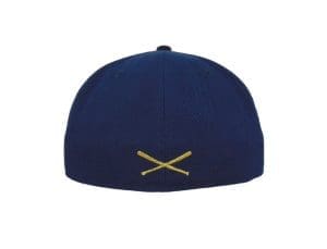 Crossed Bats Logo Oceanside Gold 59Fifty Fitted Hat by JustFitteds x New Era Back Crossed Bats Logo Oceanside Gold 59Fifty Fitted Hat by JustFitteds x New Era Back