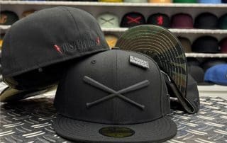 Crossed Bats Logo Rubber 59Fifty Fitted Hat by JustFitteds x New Era