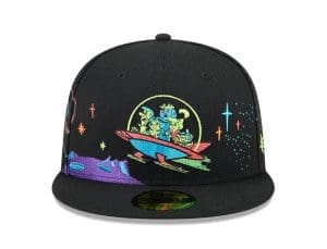 Jetsons Black 59Fifty Fitted Hat by The Jetsons x New Era Front Jetsons Black 59Fifty Fitted Hat by The Jetsons x New Era Front