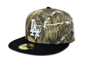 Los Angeles Dodgers 60th Anniversary Realtree Black 59Fifty Fitted Hat by MLB x New Era Front Los Angeles Dodgers 60th Anniversary Realtree Black 59Fifty Fitted Hat by MLB x New Era Front