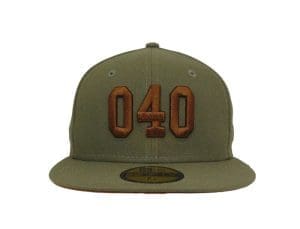 040 Olive 59Fifty Fitted Hat by JustFitteds x New Era 040 Olive 59Fifty Fitted Hat by JustFitteds x New Era