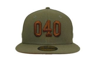 040 Olive 59Fifty Fitted Hat by JustFitteds x New Era