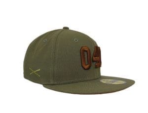040 Olive 59Fifty Fitted Hat by JustFitteds x New Era Right 040 Olive 59Fifty Fitted Hat by JustFitteds x New Era Right