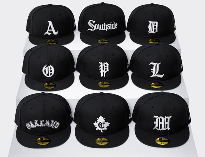 Just Caps Gothic Script 59Fifty Fitted Hat Collection by MLB x MiLB x ...