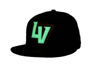 Las Vegas Aviators LV Prismatic Black 59Fifty Fitted Hat by MiLB x New Era Glow Las Vegas Aviators LV Prismatic Black 59Fifty Fitted Hat by MiLB x New Era Glow