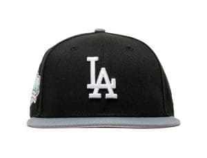 Los Angeles Dodgers Dodger Stadium 40th Anniversary Black Grey 59Fifty Fitted Hat by MLB x New Era Los Angeles Dodgers Dodger Stadium 40th Anniversary Black Grey 59Fifty Fitted Hat by MLB x New Era