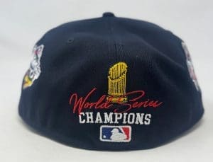 New York Yankees 27x Champions Navy Blue 59Fifty Fitted Hat by MLB x New Era Back New York Yankees 27x Champions Navy Blue 59Fifty Fitted Hat by MLB x New Era Back
