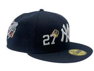New York Yankees 27x Champions Navy Blue 59Fifty Fitted Hat by MLB x New Era Right New York Yankees 27x Champions Navy Blue 59Fifty Fitted Hat by MLB x New Era Right