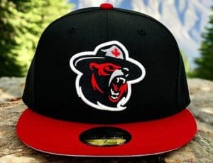 Northern Force Black Red 59Fifty Fitted Hat by Noble North x New Era Front Northern Force Black Red 59Fifty Fitted Hat by Noble North x New Era Front