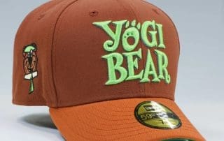 Yogi Bear Cinnamon Graham Oxidized Rust 59Fifty Fitted Hat by Hanna Barbera x New Era