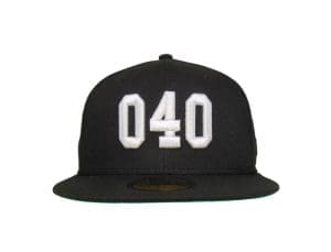040 Black 59Fifty Fitted Hat by JustFitteds x New Era 040 Black 59Fifty Fitted Hat by JustFitteds x New Era