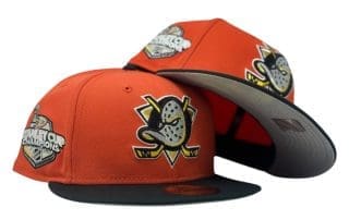 Anaheim Ducks Stanley Cup Champions Orange 59Fifty Fitted Hat by NHL x New Era