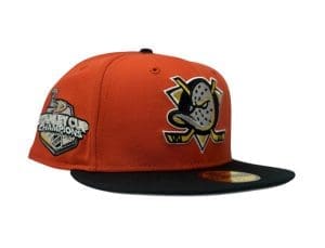 Anaheim Ducks Stanley Cup Champions Orange 59Fifty Fitted Hat by NHL x New Era Front Anaheim Ducks Stanley Cup Champions Orange 59Fifty Fitted Hat by NHL x New Era Front