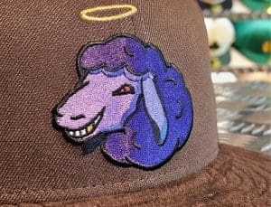 Black Sheep Brown Purple 59Fifty Fitted Hat by JustFitteds x New Era Black Sheep Brown Purple 59Fifty Fitted Hat by JustFitteds x New Era