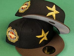 Houston Astros Ziegenbock Black Walnut 59Fifty Fitted Hat by MLB x New Era Front Houston Astros Ziegenbock Black Walnut 59Fifty Fitted Hat by MLB x New Era Front