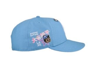 Los Angeles Dodgers Shohei Ohtani Blue Pink 59Fifty Fitted Hat by MLB x New Era Patch Los Angeles Dodgers Shohei Ohtani Blue Pink 59Fifty Fitted Hat by MLB x New Era Patch