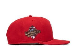 Philadelphia Phillies 1993 World Series Scarlet Grey 59Fifty Fitted Hat by MLB x New Era Patch Philadelphia Phillies 1993 World Series Scarlet Grey 59Fifty Fitted Hat by MLB x New Era Patch
