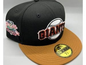 San Francisco Giants 1989 WS Battle Of The Bay Black Light Bronze 59Fifty Fitted Hat by MLB x New Era San Francisco Giants 1989 WS Battle Of The Bay Black Light Bronze 59Fifty Fitted Hat by MLB x New Era