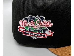 San Francisco Giants 1989 WS Battle Of The Bay Black Light Bronze 59Fifty Fitted Hat by MLB x New Era Patch San Francisco Giants 1989 WS Battle Of The Bay Black Light Bronze 59Fifty Fitted Hat by MLB x New Era Patch