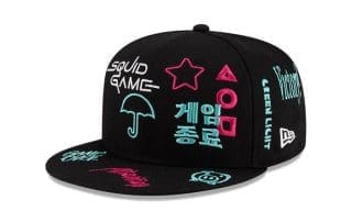 Squid Game Black 59Fifty Fitted Hat by Netflix x New Era