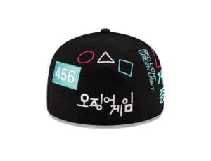 Squid Game Black 59Fifty Fitted Hat by Netflix x New Era Back Squid Game Black 59Fifty Fitted Hat by Netflix x New Era Back