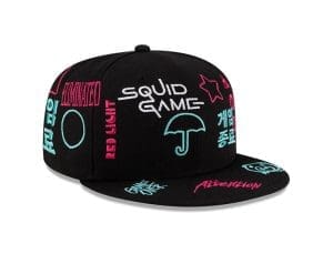 Squid Game Black 59Fifty Fitted Hat by Netflix x New Era Right Squid Game Black 59Fifty Fitted Hat by Netflix x New Era Right
