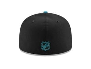 Anaheim Ducks Inaugural Season Black Teal 59Fifty Fitted Hat by NHL x New Era Back Anaheim Ducks Inaugural Season Black Teal 59Fifty Fitted Hat by NHL x New Era Back