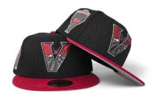 Arizona Diamondbacks 1998 Inaugural Season Black Red 59Fifty Fitted Hat by MLB x New Era