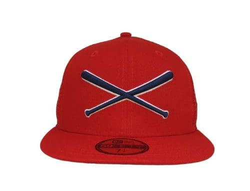 Crossed Bats Logo Trucker Nookie 59Fifty Fitted Hat by JustFitteds x New Era