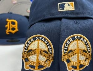 Detroit Tigers Tiger Stadium Oceanside Blue 59Fifty Fitted Hat by MLB x New Era Patch Detroit Tigers Tiger Stadium Oceanside Blue 59Fifty Fitted Hat by MLB x New Era Patch