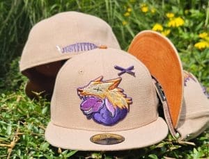 False Flag Sand Orange 59Fifty Fitted Hat by JustFitteds x New Era False Flag Sand Orange 59Fifty Fitted Hat by JustFitteds x New Era