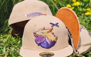 False Flag Sand Orange 59Fifty Fitted Hat by JustFitteds x New Era