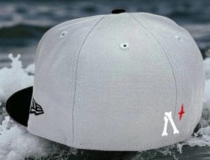 Great White North Grey Black 59Fifty Fitted Hat by Noble North x New Era Back Great White North Grey Black 59Fifty Fitted Hat by Noble North x New Era Back