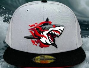 Great White North Grey Black 59Fifty Fitted Hat by Noble North x New Era Front Great White North Grey Black 59Fifty Fitted Hat by Noble North x New Era Front