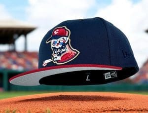 Spitballers Oceanside Pinot Red 59Fifty Fitted Hat by Noble North x New Era Spitballers Oceanside Pinot Red 59Fifty Fitted Hat by Noble North x New Era