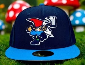 Swinging Gnome Oceanside Blue Fanatic 59Fifty Fitted Hat by Noble North x New Era Front Swinging Gnome Oceanside Blue Fanatic 59Fifty Fitted Hat by Noble North x New Era Front
