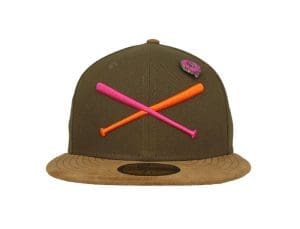 Crossed Bats Logo Donut Lover 59Fifty Fitted Hat by JustFitteds x New Era Crossed Bats Logo Donut Lover 59Fifty Fitted Hat by JustFitteds x New Era