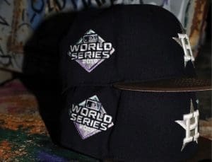 Houston Astros 2019 World Series Navy Mocha 59Fifty Fitted Hat by MLB x New Era Patch Houston Astros 2019 World Series Navy Mocha 59Fifty Fitted Hat by MLB x New Era Patch