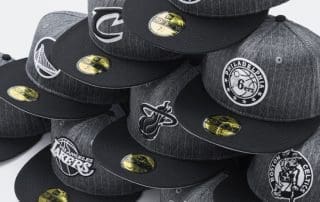 Just Caps NBA Black Pinstripe 59Fifty Fitted Hat Collection by NBA x New Era