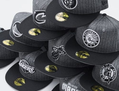 Just Caps NBA Black Pinstripe 59Fifty Fitted Hat Collection by NBA x New Era