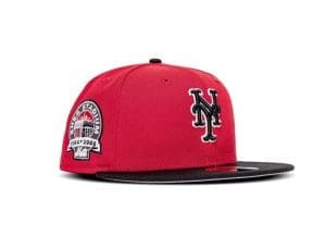 New York Mets Shea Stadium Scarlet Black 59Fifty Fitted Hat by MLB x New Era New York Mets Shea Stadium Scarlet Black 59Fifty Fitted Hat by MLB x New Era