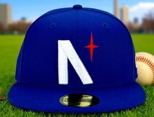 North Star Royal Blue 59Fifty Fitted Hat by Noble North x New Era Front North Star Royal Blue 59Fifty Fitted Hat by Noble North x New Era Front