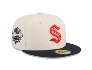 Seattle Kraken 2024 Winter Classic Stone Navy 59Fifty Fitted Hat by NHL x New Era Front Seattle Kraken 2024 Winter Classic Stone Navy 59Fifty Fitted Hat by NHL x New Era Front