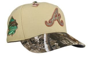 Atlanta Braves Vegas Gold Realtree 59Fifty Fitted Hat by MLB x New Era