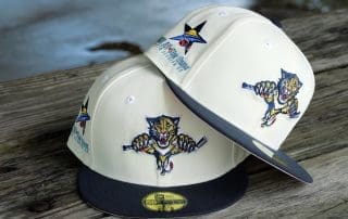 Florida Panthers 2003 ASG Off-White Navy 59Fifty Fitted Hat by NHL x New Era