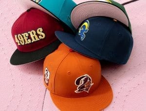 Hat Club NFL Pink Bottoms 59Fifty Fitted Hat Collection by NFL x New Era Hat Club NFL Pink Bottoms 59Fifty Fitted Hat Collection by NFL x New Era