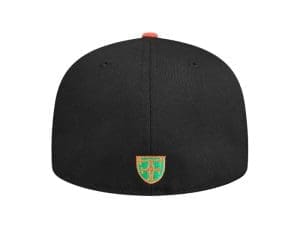 Kalai Black Orange 59Fifty Fitted Hat by Fitted Hawaii x New Era Back Kalai Black Orange 59Fifty Fitted Hat by Fitted Hawaii x New Era Back