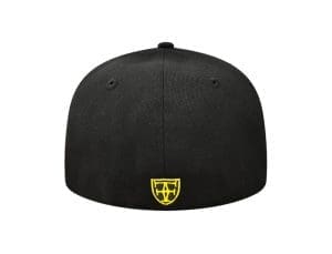 Kamehameha Black Yellow 59Fifty Fitted Hat by Fitted Hawaii x New Era Back Kamehameha Black Yellow 59Fifty Fitted Hat by Fitted Hawaii x New Era Back