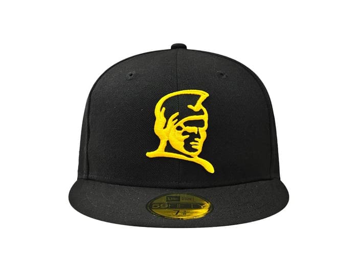 Kamehameha Black Yellow 59Fifty Fitted Hat by Fitted Hawaii x New Era
