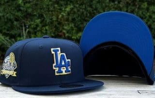 Los Angeles Dodgers 2024 World Series Champs Dark Blue Royal 59Fifty Fitted Hat by MLB x New Era